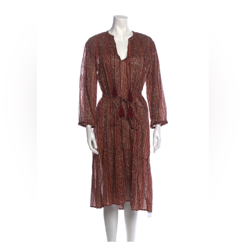 Doen Print Midi Dress Size M